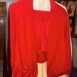 TORRID Studio Women's cropped red Blazer SIZE 1 bundle and save!